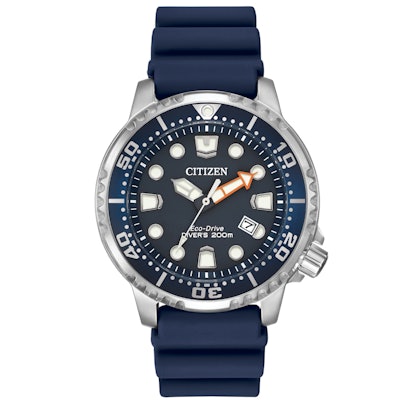 Promaster Diver-Men's Eco-Drive Blue Strap Diver Watch | CitizenSlice 1Arrow poi