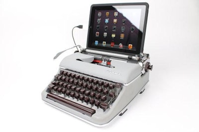 USB Typewriter ~ Typewriter Computer Keyboard / iPad Stand (Model SM)