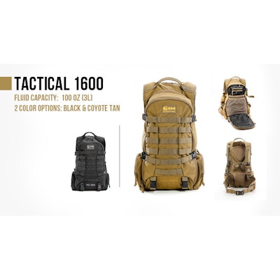 Black or Coyote Tactical Hydration Pack 1600 | Tactical Gear