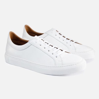 
  Alba Low Top Sneakers - White Leather – Beckett Simonon
  