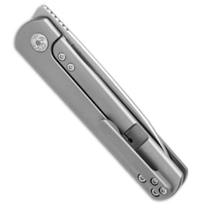 Kizer Lundquist Feist Frame Lock Front Flipper Knife Ti (2.8" Satin) Ki3499  - B