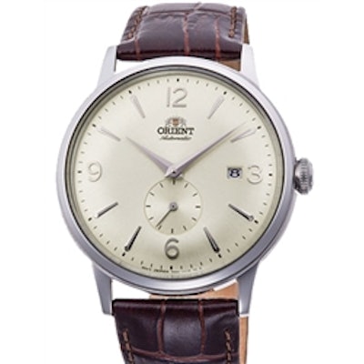 Orient Bambino Small Seconds Automatic Watch with Champange Dial and Stainless S