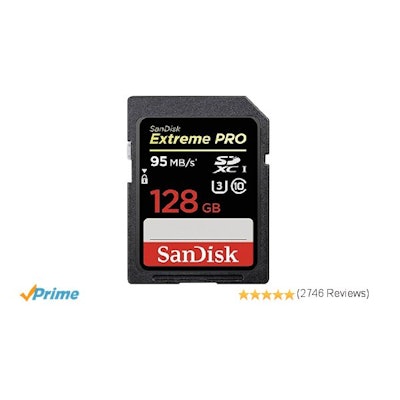 Amazon.com: SanDisk Extreme PRO 128GB UHS-I/U3 SDXC Flash Memory Card with up to