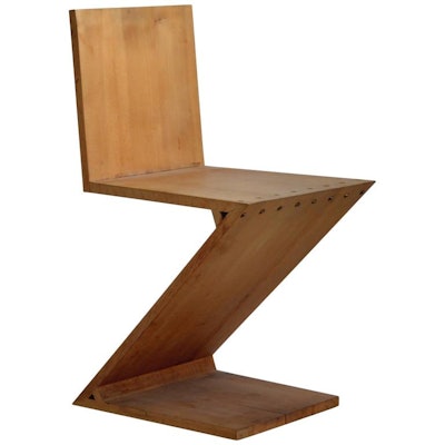 Zig-Zag Chair by Gerrit Rietveld (1934)
