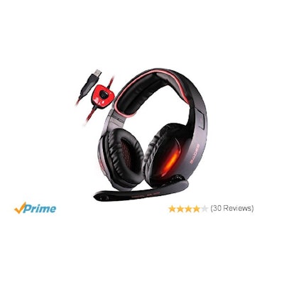 Amazon.com: SADES SA902 7.1 Surround Sound USB Gaming Headset Stereo Headphones 