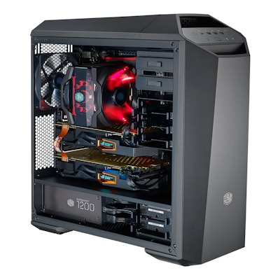 MasterCase Maker 5 Mid-Tower Case with FreeForm™ Modular System, Upgraded I/O wi