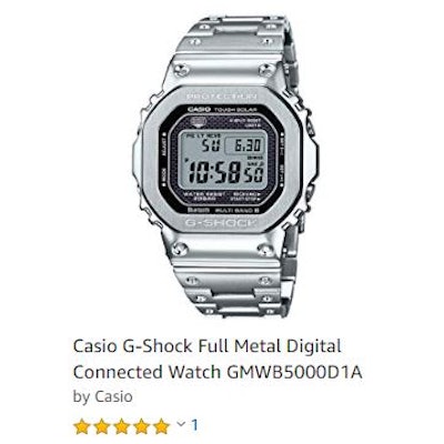 Casio G-Shock Connected GMW-B5000D-1JF Radio Solar Watch 