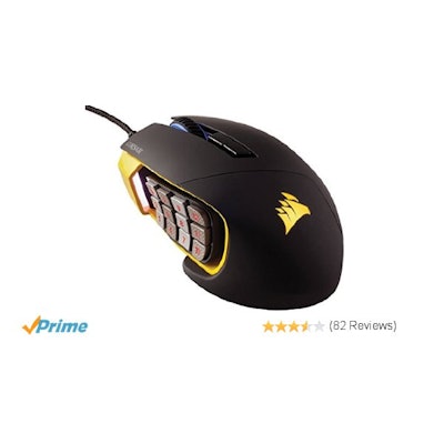 Amazon.com: Corsair Gaming SCIMITAR RGB MOBA/MMO Gaming Mouse, Key Slider Mechan