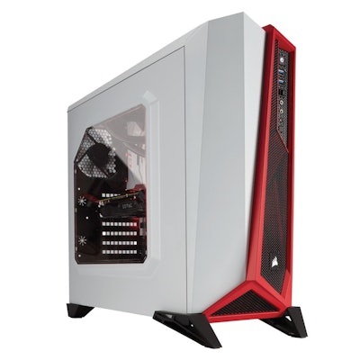 Amazon.com: Corsair Carbide Series SPEC-ALPHA Mid-Tower Gaming Case,  White/Red: