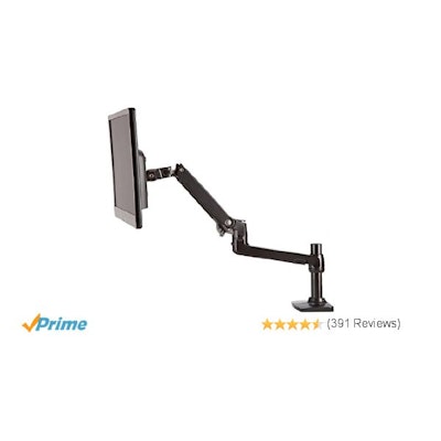 Amazon.com: AmazonBasics Single Monitor Display Mounting Arm: Computers & Access