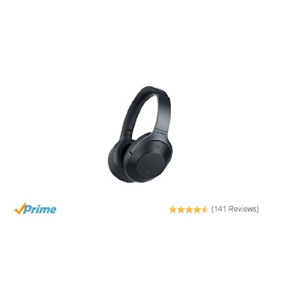 Amazon.com: Sony Premium Noise Cancelling, Bluetooth Headphone, Black (MDR1000X/