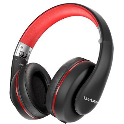 Sentey Wired Headphones Warp Pro Black/Red Rubber Painting LS-4421 Over-the-Ear 