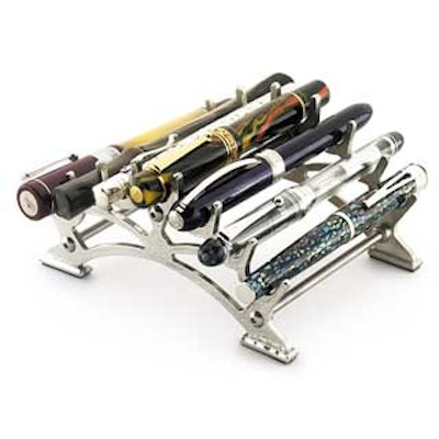 
	Fahrney's Exclusive Circa 1900 French Pewter Pen Stand at FahrneysPens.com
