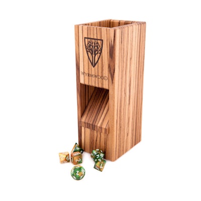 Zebrawood Dice Tower (Complete System) – Wyrmwood Gaming