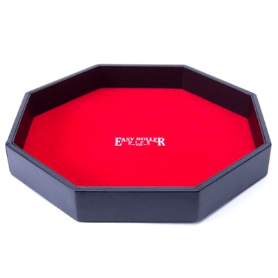 
  Dice Tray - 11.5" Octagon Shaped with Red Velvet Liner – Easy Roller Dice
  