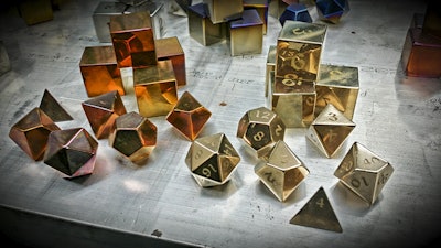 Bronze Dragon’s Dice - Full Polyhedral Set | Artisan Dice