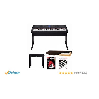 Amazon.com: Yamaha DGX-660 88 Key Digital Piano with Knox Piano Bench,Dust Cover