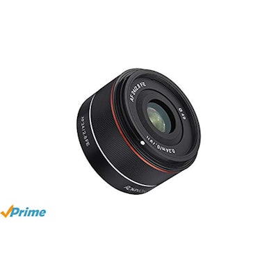 Rokinon AF 24mm f/2.8 Wide Angle Auto Focus Lens for Sony E-Mount, Black: ROKINO