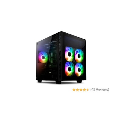 Amazon.com: anidees AI-Crystal-CUBE-PM ATX Steel / Tempered Glass Cube PC Case S