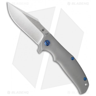 Kizer Laconico Intrepid Flipper Frame Lock Knife (3.625" Stonewash) Ki4468A1 - B