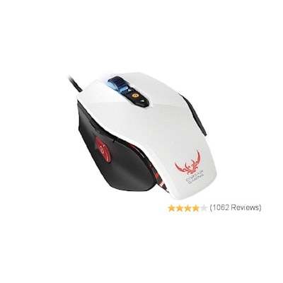 Corsair Gaming M65 RGB FPS PC Gaming Laser Mouse, White (CH-9000071-