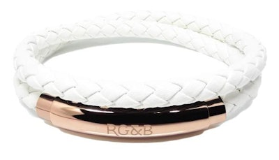 Woven Adjustable Double - RoseGold & White - RoseGold and Black