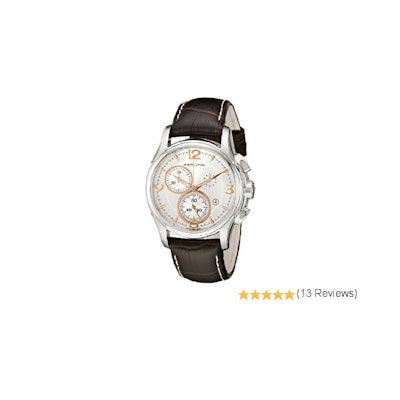 Amazon.com: Hamilton Men's H32612555 Jazzmaster Chronograph Silver Dial Watch: H