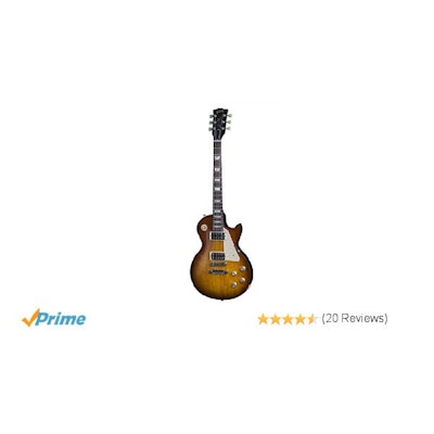 Amazon.com: Gibson 2016 T Les Paul Studio 50's Tribute Electric Guitar, Satin Ho
