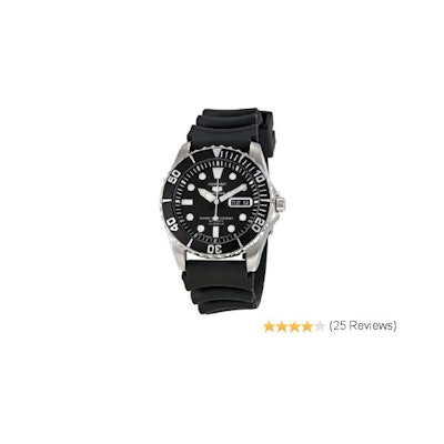 Amazon.com: Seiko Men's SNZF17K2 Series 5 Rubber Strap Watch: Seiko: Watches