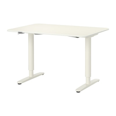 BEKANT Desk sit/stand - white  - IKEA