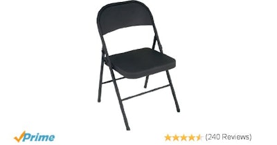 Amazon.com: Cosco All Steel 4-Pack Folding Chair, Black: Kitchen & Dining