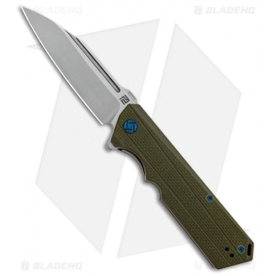 Artisan Cutlery Littoral | Liner Lock Knife | Green G-10 | Wharncliffe