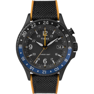 Allied Three GMT 43mm Silicone Watch - Timex US