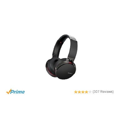 Amazon.com: Sony XB950B1 Extra Bass Wireless Headphones with App Control, Black