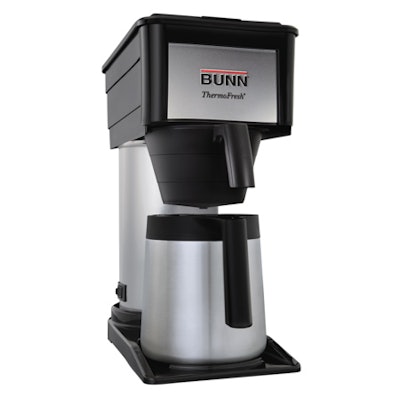 BUNN BT Velocity Brew 10-Cup Thermal Carafe Home Coffee Brewer, Black
