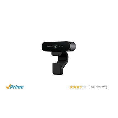 Amazon.com: Logitech BRIO – Ultra HD Webcam for Video Conferencing, Recording, a