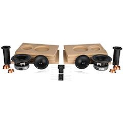 C-Note MT Bookshelf Speaker Kit Pair with Knock-Down Cabinets