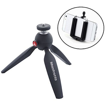 Manfrotto Rugged Mini Tripod Kit for Compact Cameras and for Smartphones – Inclu