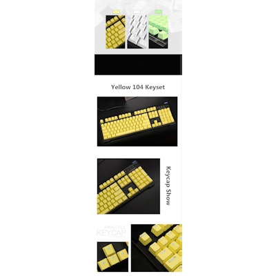 Wholesale PBT Backlit Keycaps 104 Keyset Key Caps For Cherry MX / Kailh Switches