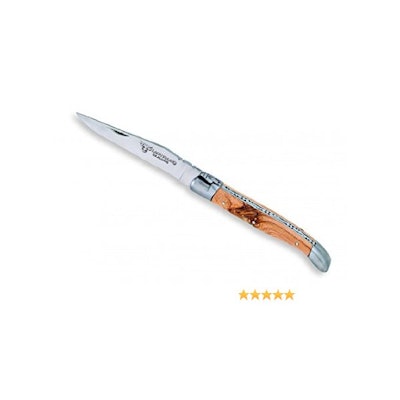 Laguiole en Aubrac Pocket knife, Juniper handle, Sandvik steel L0212GEI - - Amaz