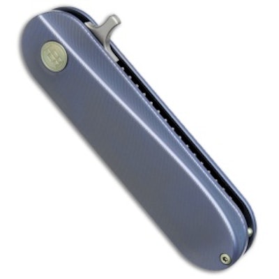 HEAdesigns Sabertooth Folding Comb Blue Titanium (Bead Blast S35VN)  - Blade HQ
