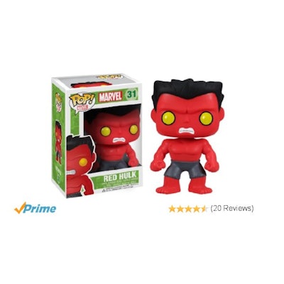 Amazon.com: Funko POP Marvel: Red Hulk Action Figure: Toys & Games