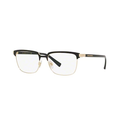 DG1302 Dolce & Gabbana Black Rectangle Eyeglasses