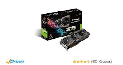 Amazon.com: ASUS GeForce GTX 1080 8GB ROG STRIX Graphics Card (STRIX-GTX1080-A8G