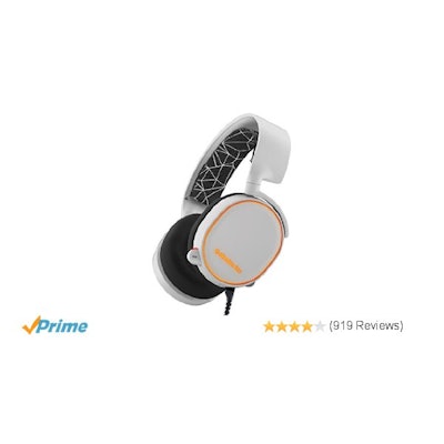 Amazon.com: SteelSeries Arctis 5 RGB Illuminated Gaming Headset with DTS Headpho
