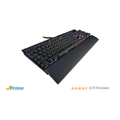 Amazon.com: Corsair Gaming K70 RGB Mechanical Gaming Keyboard, Aircraft-Grade Al