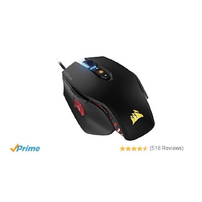 Amazon.com: Corsair Gaming M65 Pro RGB FPS Gaming Mouse, Backlit RGB LED, 12000 