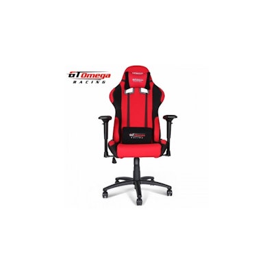 GT Omega PRO Racing Office Chair Red and Black Fabric
