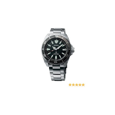 Amazon.com: Seiko Prospex Samurai Stainless Steel Automatic Dive Watch with Blac
