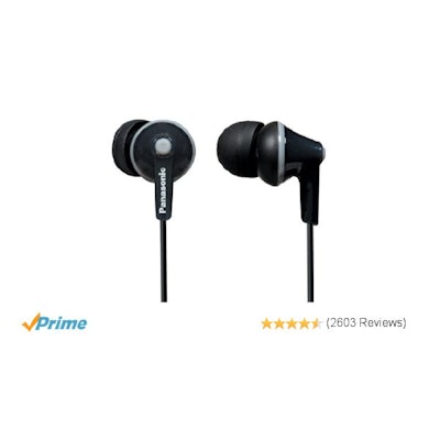 Amazon.com: Panasonic RPTCM125K Headphones (Black): Electronics